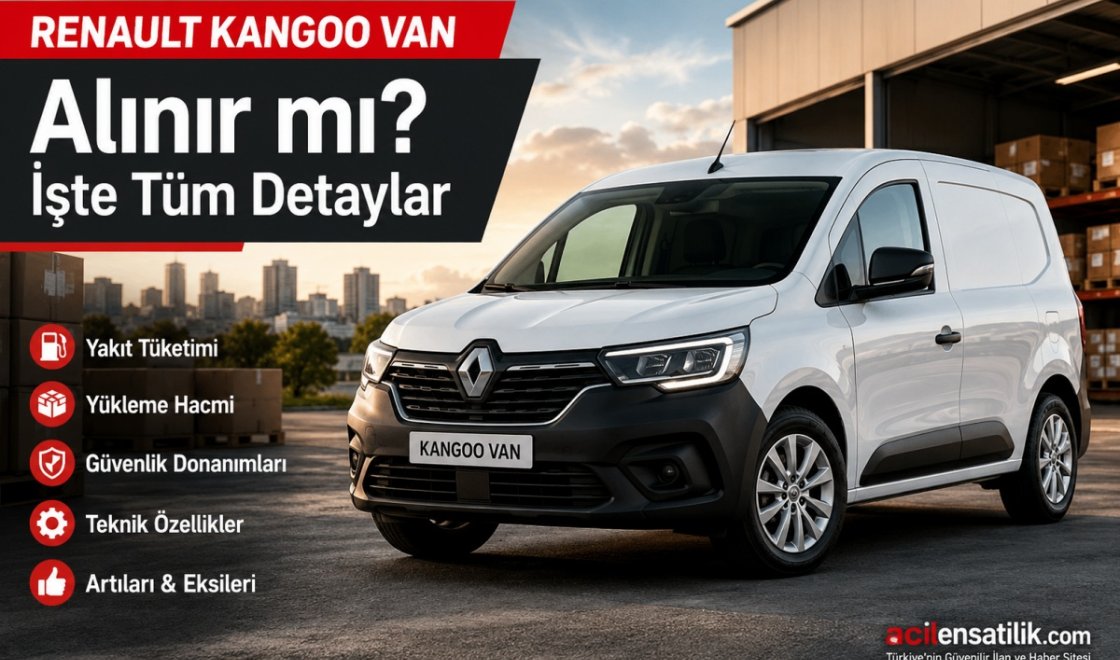 RENAULT KANGOO VAN Alınır mı? İşte Avantajları, Dezavantajları ve Tüm Teknik Özellikleri