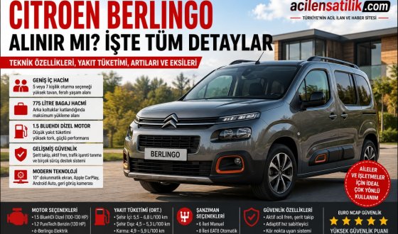 Citroen Berlingo Yakıt Tüketimi, Donanımı ve Performansı Mercek Altında