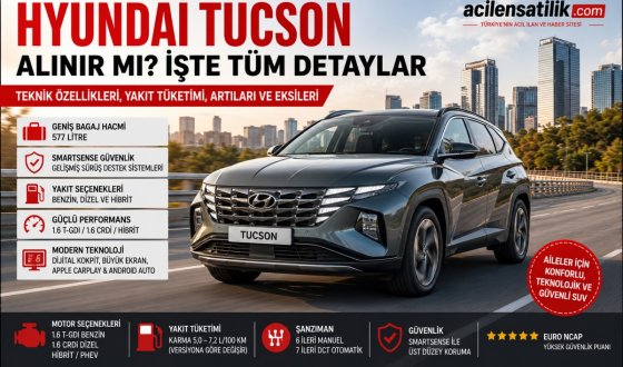 HYUNDAİ TUCSON Yakıt Tüketimi, Donanımı ve Güvenlik Özellikleriyle Mercek Altında