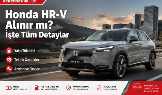 Honda HR-V Hakkında Merak Edilen Her Şey! Avantajları, Dezavantajları ve Güncel Durumu