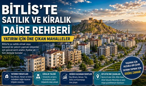 Bitlis'te Hangi Semtlerde Ev Alınmalı? Satılık ve Kiralık Daire Analizi