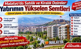 Malatya'da Satılık ve Kiralık Daire Piyasası Hareketlendi! İşte Yatırımın Yeni Gözdesi Semtler