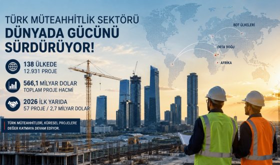 Türk Müteahhitlerinden Küresel Başarı: 138 Ülkede 566 Milyar Doları Aşan Dev İş Hacmi