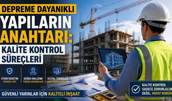 Depreme Dayanıklı Yapıların Sırrı: Kalite Kontrol Süreçleri Hayat Kurtarıyor