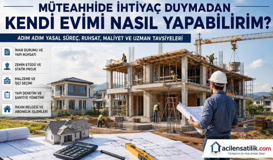 Arsa Sahipleri Dikkat! Müteahhit Olmadan Ev Yapmanın Tüm Aşamaları