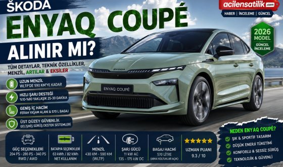 Elektrikli SUV'da Yeni Dönem! Škoda Enyaq Coupé Satın Almadan Önce Bilmeniz Gerekenler