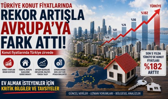 Türkiye Konut Fiyat Artışında Avrupa'yı Geride Bıraktı! Rekor Yükselişin Perde Arkası