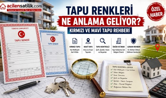 Tapu Senedindeki Renk Detayı Neyi Gösteriyor? İşte Kırmızı ve Mavi Tapunun Hukuki Anlamı