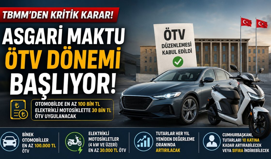 TBMM'den Araç Sahiplerini İlgilendiren Kritik ÖTV Kararı! Asgari Vergi Dönemi Başlıyor