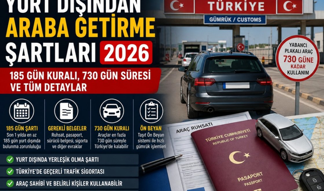 Yabancı Plakalı Araçla Türkiye'ye Giriş Rehberi 2026: Kimler Araç Getirebilir, Hangi Belgeler Gerekli?
