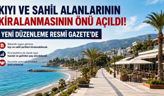 Sahiller İçin Yeni Düzenleme: Bakanlık Uygun Görürse Kiralama Yapılabilecek