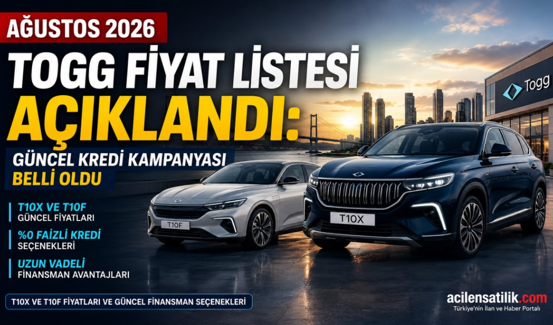 Togg T10X ve T10F Fiyatları Ağustos 2026’da Ne Kadar Oldu? İşte Güncel Rakamlar