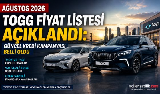 Togg T10X ve T10F Fiyatları Ağustos 2026’da Ne Kadar Oldu? İşte Güncel Rakamlar