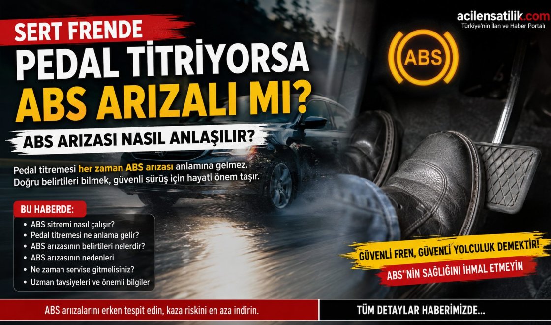 ABS Arızası Nasıl Anlaşılır? Fren Pedalındaki Titreşimin Nedeni Ortaya Çıktı