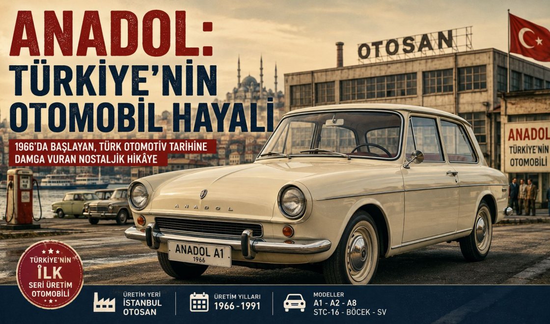 Çocukluğumuzun Otomobili Anadol: Renkleri, Modelleri ve 1960’lardan Günümüze Uzanan Hikâyesi