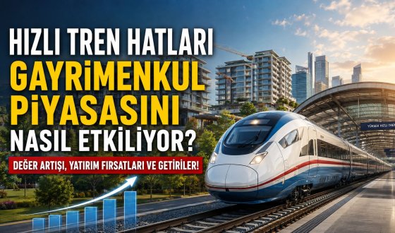 Hızlı Tren Hatları ile Yükselen Bölgeler: Gayrimenkul Yatırımcıları İçin Büyük Fırsat