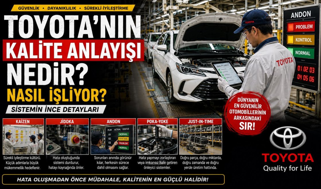 Toyota’nın Kalite Anlayışı Nedir? Kaizen, Jidoka ve Andon Sistemi Nasıl İşliyor?