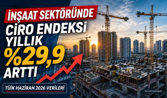 İnşaat Sektöründe Ciro Artışı Dikkat Çekti: Yıllık Artış Yüzde 29,9