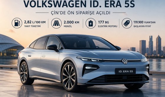 Volkswagen ID. Era 5S Tanıtıldı: Dev Menzil, Düşük Yakıt Tüketimi ve Yapay Zekâlı Kokpit