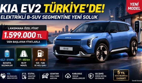 Kia EV2 Fiyatları Açıklandı: 1.599.000 TL’den Başlıyor