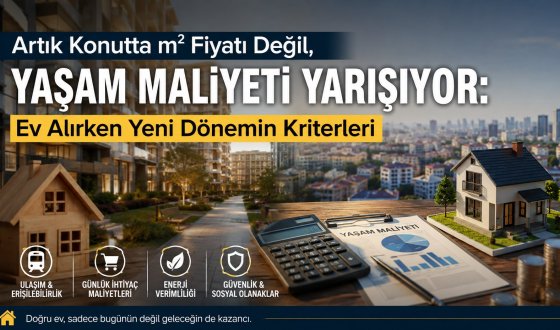 Ev Alırken Hesap Değişiyor: Metrekare Fiyatı Yerine Yaşam Maliyeti Öne Çıkıyor