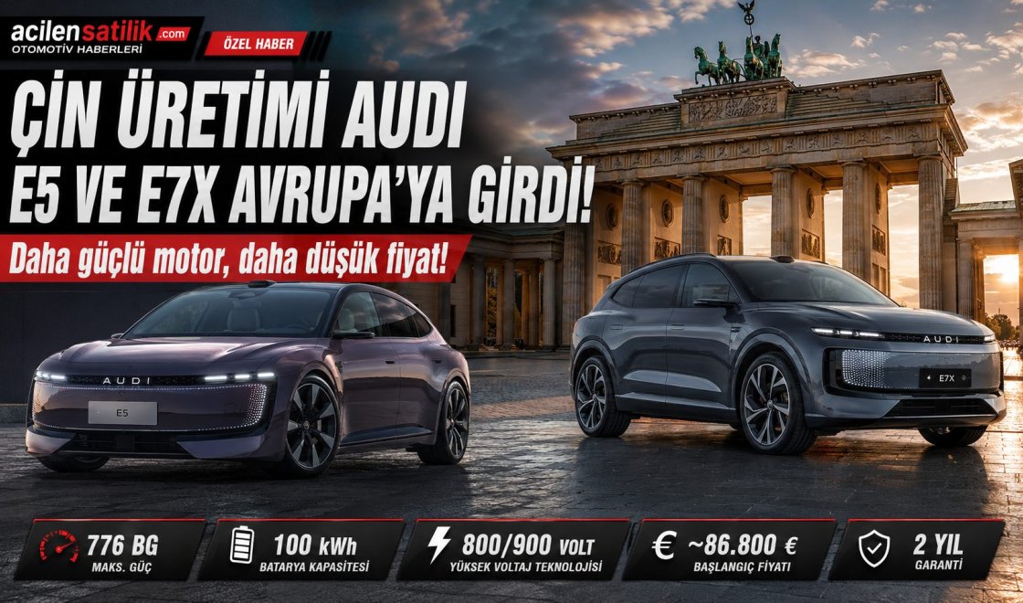 Çin’den Avrupa’ya Fiyat Bombası: 776 Beygirlik Audi E5, S6’dan 28 Bin Euro Ucuz