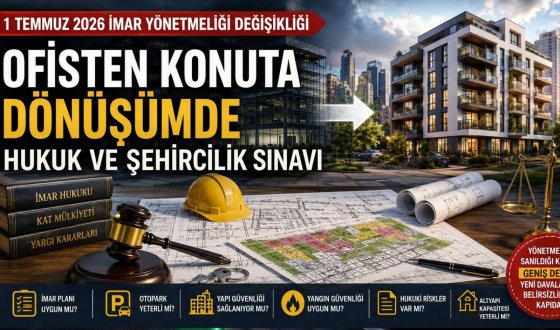 Ofisten Konuta Dönüşümde Yeni Dönem: 1 Temmuz 2026 İmar Değişikliği Neleri Değiştiriyor?