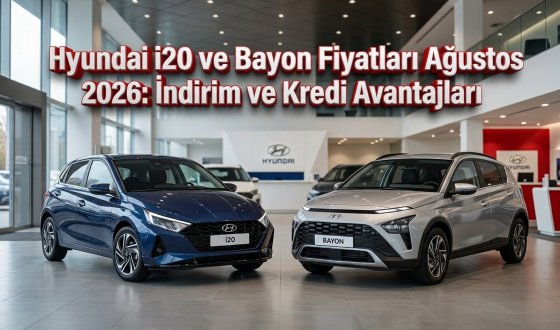 Hyundai i20 ve Bayon Fiyatları Ağustos 2026: İndirim ve Kredi Avantajları
