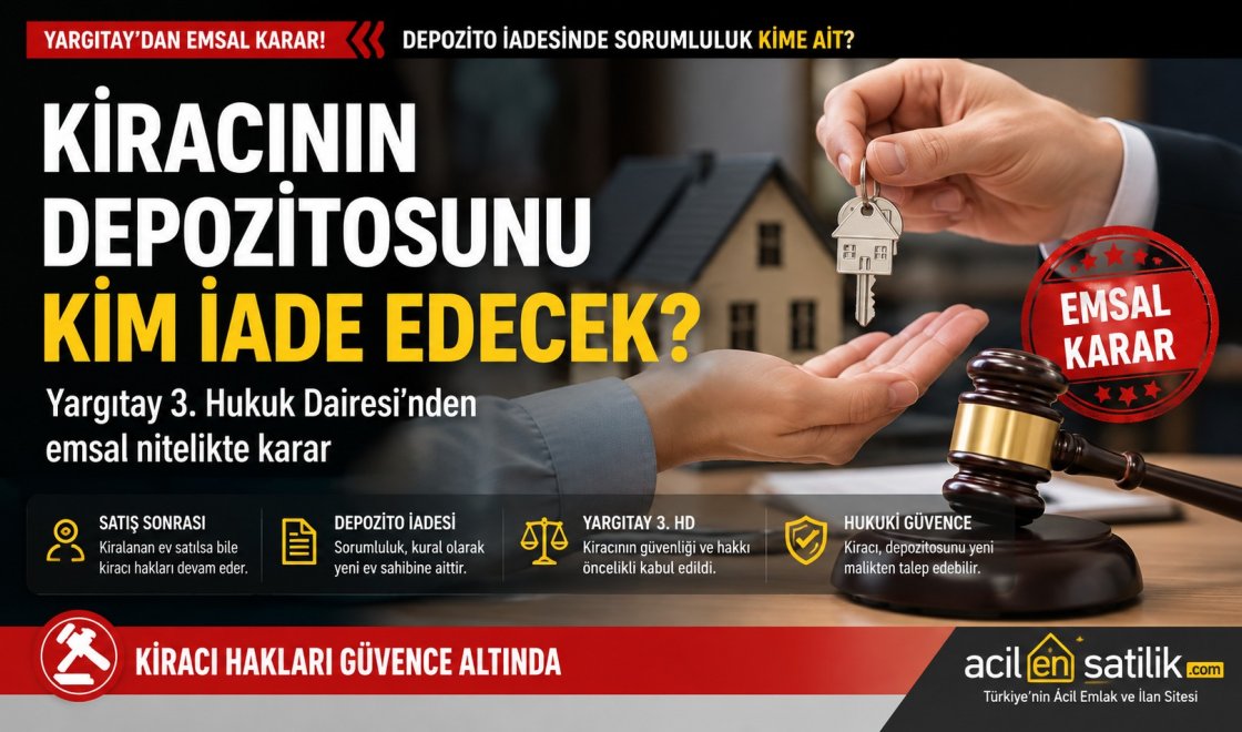 Depozito İadesinde Yeni Dönem: Yargıtay’dan Ev Sahiplerini İlgilendiren Karar !