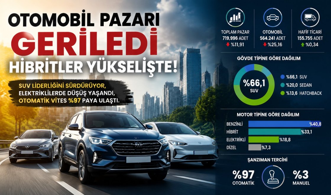 2026 Otomobil Pazarı Analizi: SUV Hakimiyeti Artarken Manuel Vites Tarihe Karışıyor