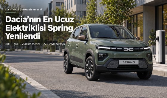 Dacia Spring Yenilendi İşte Yeni Tasarımı Menzili ve Teknik Özellikleri