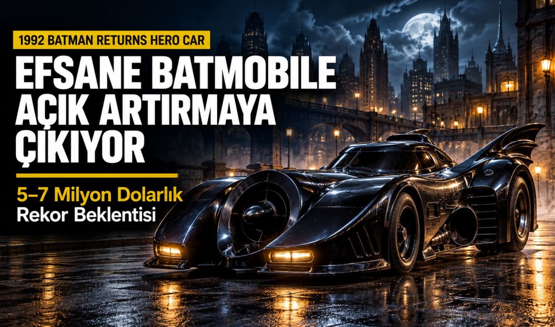 Sinema Tarihinin Efsane Batmobile’ı Yeni Sahibine Gidiyor: İşte Milyon Dolarlık Hikâyesi