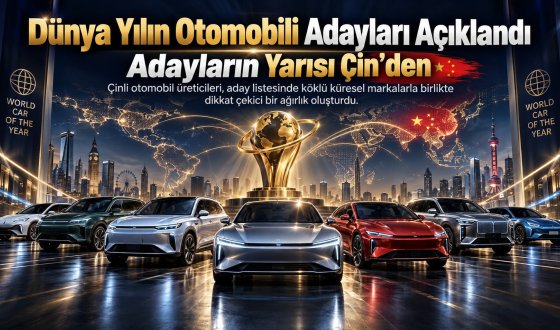 2027 World Car Awards’ta Çin Damgası: İlk 56 Adayın 27’si Çin Markalarından