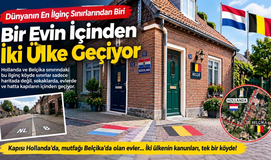 Sınır Evlerin İçinden Geçiyor Hollanda ve Belçika’nın İkiye Bölünmüş Köyü