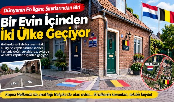 Sınır Evlerin İçinden Geçiyor Hollanda ve Belçika’nın İkiye Bölünmüş Köyü