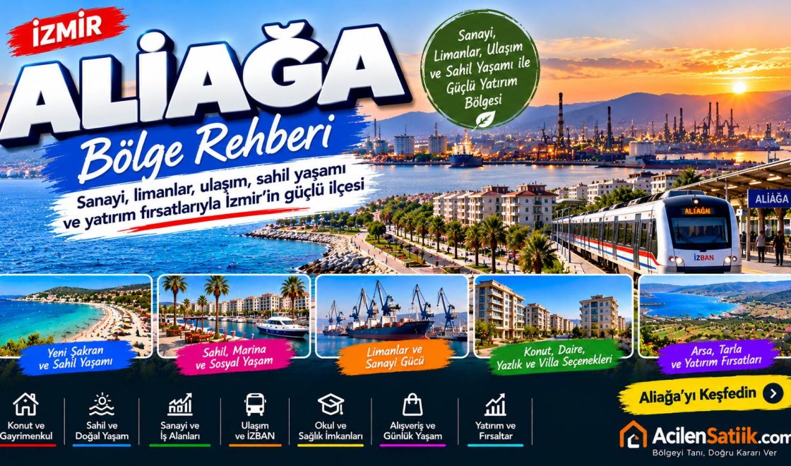 İzmir Aliağa Bölge Rehberi: Aliağa’da Yaşam, Konut ve Gayrimenkul Rehberi