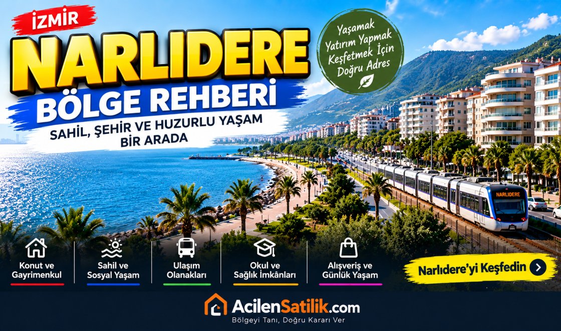 İzmir Narlıdere Bölge Rehberi: Narlıdere’de Yaşam, Konut ve Gayrimenkul Rehberi