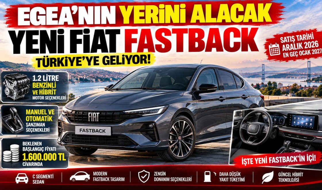 Fiat Fastback Türkiye Yolunda! Egea'nın Yerine Gelecek Modelin Fiyatı ve Özellikleri