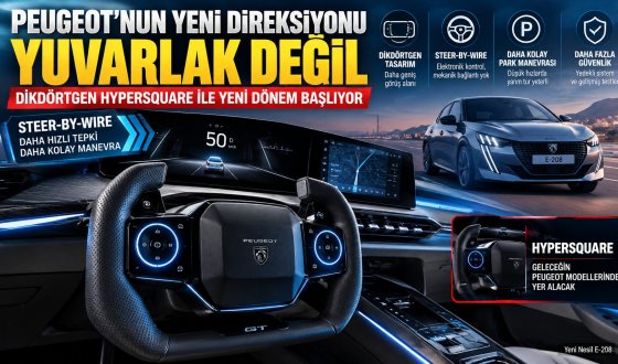 Peugeot Geleceğin Direksiyonunu Tanıttı! Yarım Turla Park, Elektronik Kontrol ve Yeni Tasarım