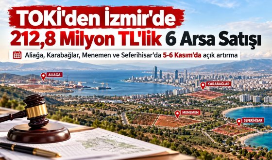 TOKİ İzmir Arsa İhalesi 2026: 6 Taşınmaz Satışta, Yüzde 25 Peşinat ve 48 Ay Vade İmkânı