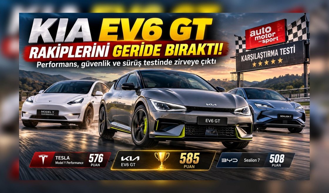 Elektrikli Otomobil Yarışında Kia Sürprizi: EV6 GT Rakiplerini Solladı