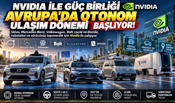 Volvo, Mercedes ve Volkswagen'den Nvidia ile Sürücüsüz Otomobil Hamlesi!