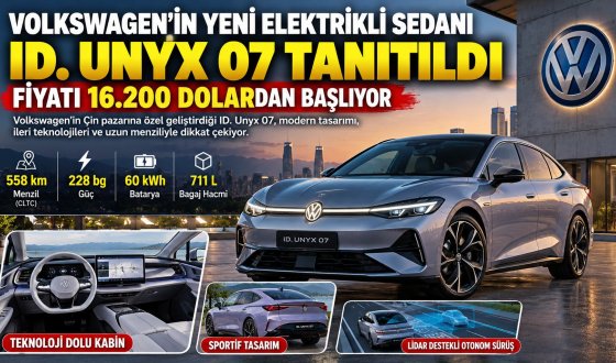 Volkswagen'in Yeni Elektrikli Otomobili Şaşırttı! İşte ID. Unyx 07'nin Özellikleri
