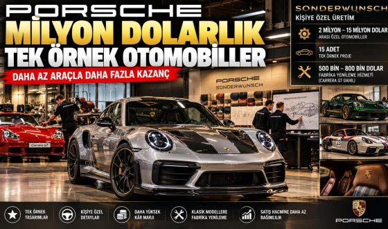 Porsche'den Lüks Otomobil Hamlesi: Kişiye Özel Araçlar 15 Milyon Dolara Ulaşıyor