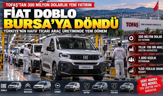 Tofaş'tan Otomotiv Sanayisine Büyük Hamle: 100 Bin Araçlık K9 Projesi Başladı