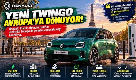 Renault Twingo Geri Dönüyor! Avrupa'da Küçük Elektrikli Otomobil Dönemi Yeniden Başlıyor