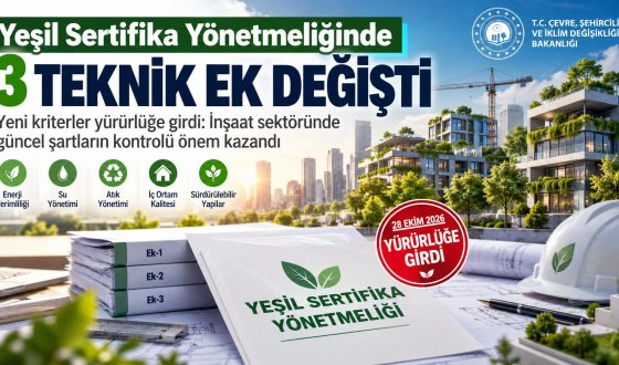 İnşaat Sektörünü İlgilendiren Karar! Yeşil Sertifika Kriterleri Güncellendi
