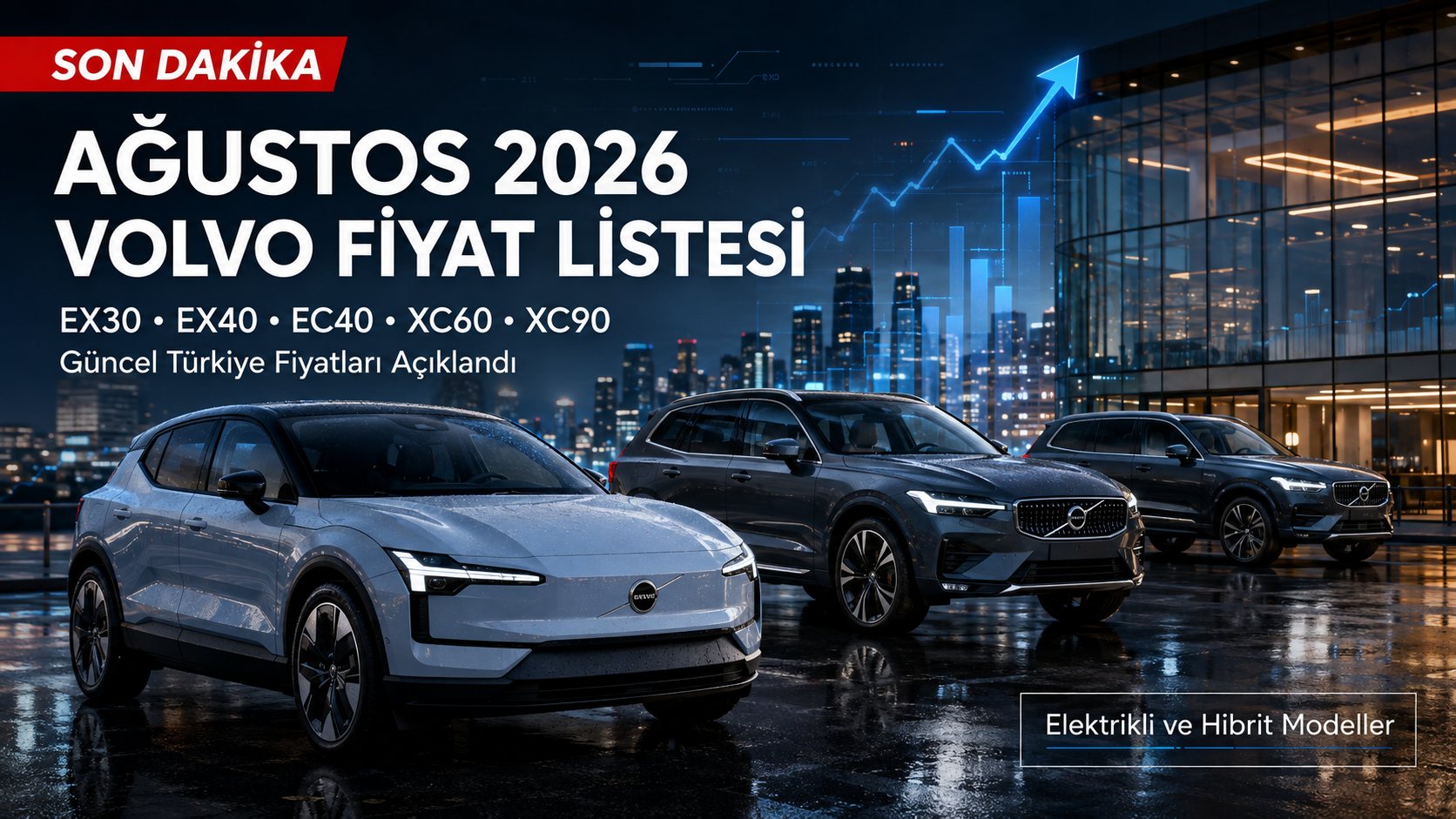 Ağustos 2026 Volvo Fiyatları: EX30'dan XC90'a Tüm Modellerin Güncel Liste Fiyatları