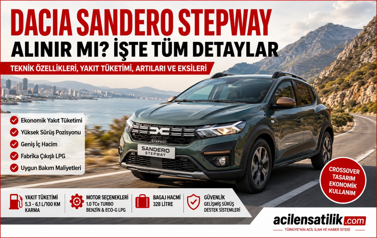 ACIA SANDERO STEPWAY Nasıl Bir Otomobil? Satın Almadan Önce Bilmeniz Gerekenler