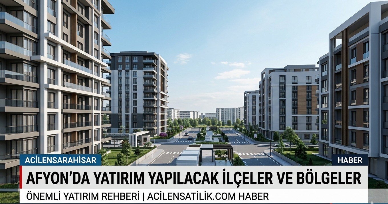 Afyon Gayrimenkul Rehberi: Yüksek Prim Potansiyeli Taşıyan Yerler